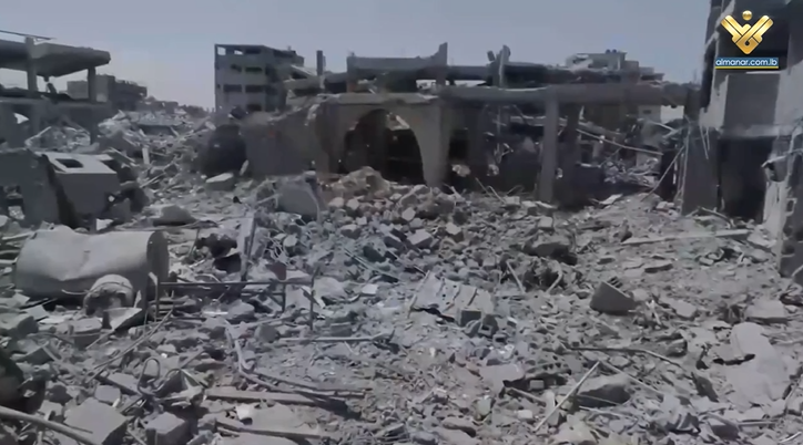 Al-Manar camera inspects Shujaia neighborhood, east of Gaza